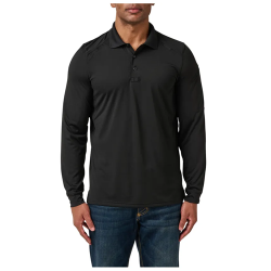 HELIOS L/S POLO (Black; Regular; Large)