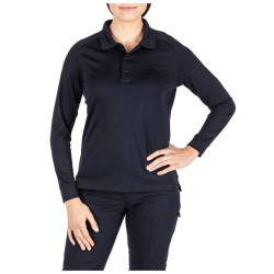 Women's Performance Long Sleeve Polo (Dark Navy; X-Large)