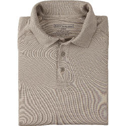 Performance Long Sleeve Polo (Silver Tan; Regular; Large)