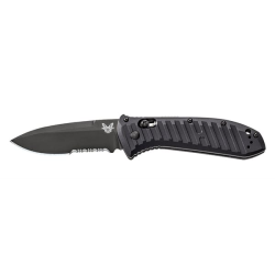 Presidio II (Black; Serrated; Drop Point; Black; Anodized 6061-T6 Billet Aluminum) Presidio II (Black; Serrated; Drop Point; Black; Anodized 6061-T6 Billet Aluminum)
