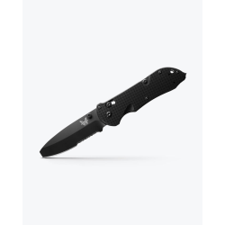 TRIAGE, AXIS, OP BEVEL, HK (Black; Serrated; Blunt Tip; Black; G-10) TRIAGE, AXIS, OP BEVEL, HK (Black; Serrated; Blunt Tip; Black; G-10)