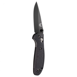 Mini Griptilian (Black; Plain; Drop Point; Black)