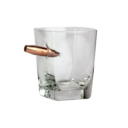 Last Man Standing - Whiskey Glass w/ Bullet