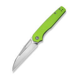 Guile Front Flipper & Thumb Hole Knife Fluorescent Green G10 Handle