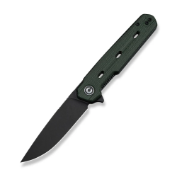 Navo Flipper Knife Green Canvas Micarta Handle (3.25