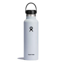Standard Mouth Insulated Water Bottle w/ Flex Cap (White; 21oz)