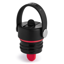 Standard Mouth Flex Straw Cap - Black
