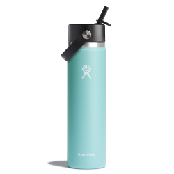 Wide Mouth Insulated Water Bottle w/ Flex Straw Cap (Dew; 24oz)