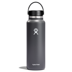Wide Mouth Insulated Water Bottle w/ Flex Cap (Stone; 40oz)