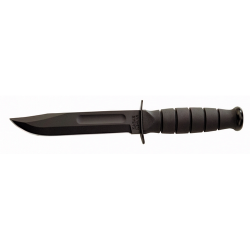 Short Fighting Utility Knife (Plain; Clip Point; Box; Leather)