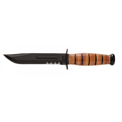 Military Fighting Utility Knife (Plain; ARMY; Box; Leather)