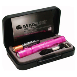 Solitaire AAA-Cell Incandescent Flashlight (Pink; Display Box) Solitaire AAA-Cell Incandescent Flashlight (Pink; Display Box)