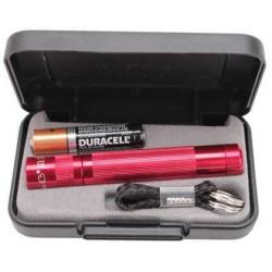 Solitaire LED 1 AAA-Cell LED Flashlight (Red; Display Box)