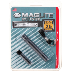 Solitaire AAA-Cell Incandescent Flashlight (Gray; Blister)