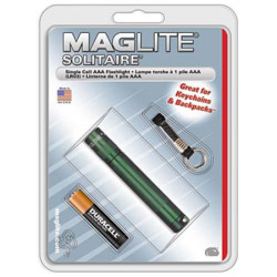 Solitaire AAA-Cell Incandescent Flashlight (Green; Blister)