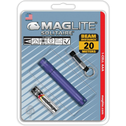 Solitaire AAA-Cell Incandescent Flashlight (Purple; Blister)