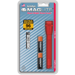 M2A Mini Mag 2 AA-Cell Flashlight (Red; Blister)