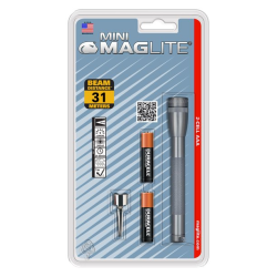 M2A Mini Mag 2 AA-Cell Flashlight (Gray; Blister)