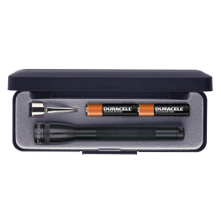 SP22 Mini Maglite 2 AAA-Cell Flashlight w/ Pocket Clip (Black; Display Box)