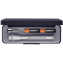 SP22 Mini Maglite 2 AAA-Cell Flashlight w/ Pocket Clip (Gray; Display Box)
