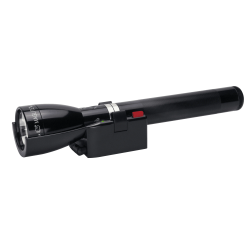 ML150LR Rechargeable LED Flashlight System (System 3 - 120V AC Converter; Black)