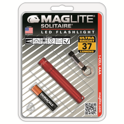 Solitaire LED 1 AAA-Cell LED Flashlight (Red; Blister)