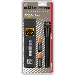 SP2P Mini Maglite Pro 2 AA-Cell LED Flashlight w/ Holster (Black; Blister)