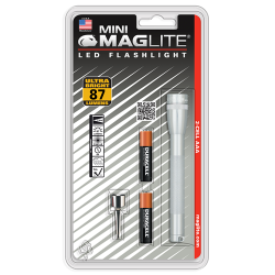 P32 Mini Maglite 2 AAA-Cell LED Flashlight (Silver; Blister)