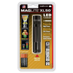 XL50 LED 3 AAA-Cell Flashlight (Black; Blister) XL50 LED 3 AAA-Cell Flashlight (Black; Blister)