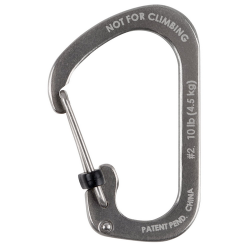 Carabiner Slidelock Steel #2 (Gray)