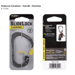 Carabiner Slidelock Steel #4 (Gray)