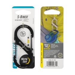 S-Biner Stainless Steel SlideLock (Black; #4)