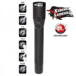 Polymer Duty/Personal-Size Dual-Light Flashlight - Rechargeable (AC/DC Charger)