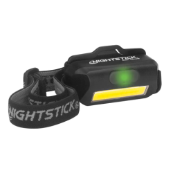 Multi-Flood USB Headlamp w/ Brim Clip & Strap - LiPo Battery (Black)
