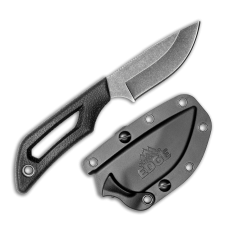 PIVOT DROP-POINT (Black, w/Sheath)