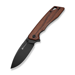 Stratex Flipper & Thumb Stud Knife Guibourtia Wood Handle (3.17