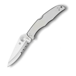 Endura 4 (Satin; Combo; Drop Point; Gray; Stainless Steel)