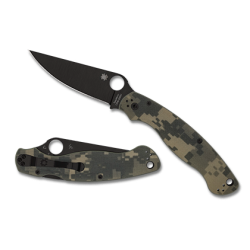 Military 2 Camo G-10 Black Blade