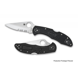 Delica 4 (Satin; Combo; Drop Point; Black; FRN)