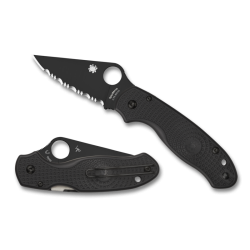 Para 3 Lightweight Black Blade (Blackwash; Serrated; Black; FRN) Para 3 Lightweight Black Blade (Blackwash; Serrated; Black; FRN)