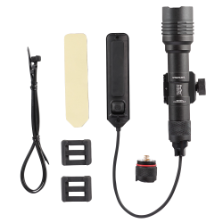 Black, Weapon-Mounted Flashlight