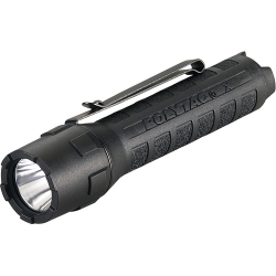PolyTac X Tactical Flashlight (18650; Black; Clam) PolyTac X Tactical Flashlight (18650; Black; Clam)