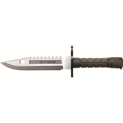8 in Special Ops M-9 Bayonet Special Force Knife/Green Polymer Scabbard 8 in Special Ops M-9 Bayonet Special Force Knife/Green Polymer Scabbard