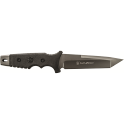 Fixed Blade Tanto 9Cr17 High Carbon Steel HL1 Rubber Handle w/Lanyard Hole and Ambidextrous Sheath Fixed Blade Tanto 9Cr17 High Carbon Steel HL1 Rubber Handle w/Lanyard Hole and Ambidextrous Sheath