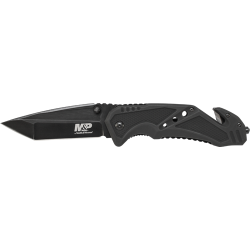 M&P Clip Folder, Liner Lock, Black Blade and Black Handle, Strap Cutter, Ceramic Glass Breaker M&P Clip Folder, Liner Lock, Black Blade and Black Handle, Strap Cutter, Ceramic Glass Breaker