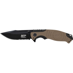 Liner Lock, 8Cr13MoV Drop Point Blade, Thumb Knobs, Index Flipper, Gold/Black Handle Liner Lock, 8Cr13MoV Drop Point Blade, Thumb Knobs, Index Flipper, Gold/Black Handle