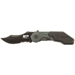 M&P M.A.G.I.C. Assist Black w/40% Serrated Scooped Back Drop Point M&P M.A.G.I.C. Assist Black w/40% Serrated Scooped Back Drop Point