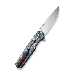 WEKNIFE Navo Flipper Knife Carbon Fiber & Titanium Handle (3.25