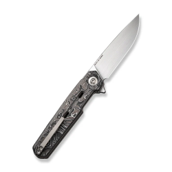 WEKNIFE Navo Flipper Knife Carbon Fiber Handle (3.25