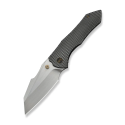 High-Fin XL Thumb Stud Knife Diamond Patterned Polished Gray Titanium Handle (3.48 High-Fin XL Thumb Stud Knife Diamond Patterned Polished Gray Titanium Handle (3.48